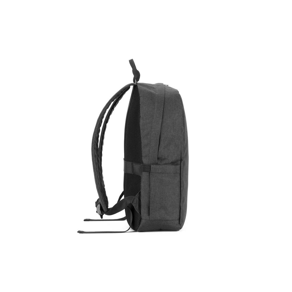 GIJON. Rucsac pentru laptop din poliester reciclat de înaltă densitate 600D și căptușeală din poliester reciclat 210D Gri închis