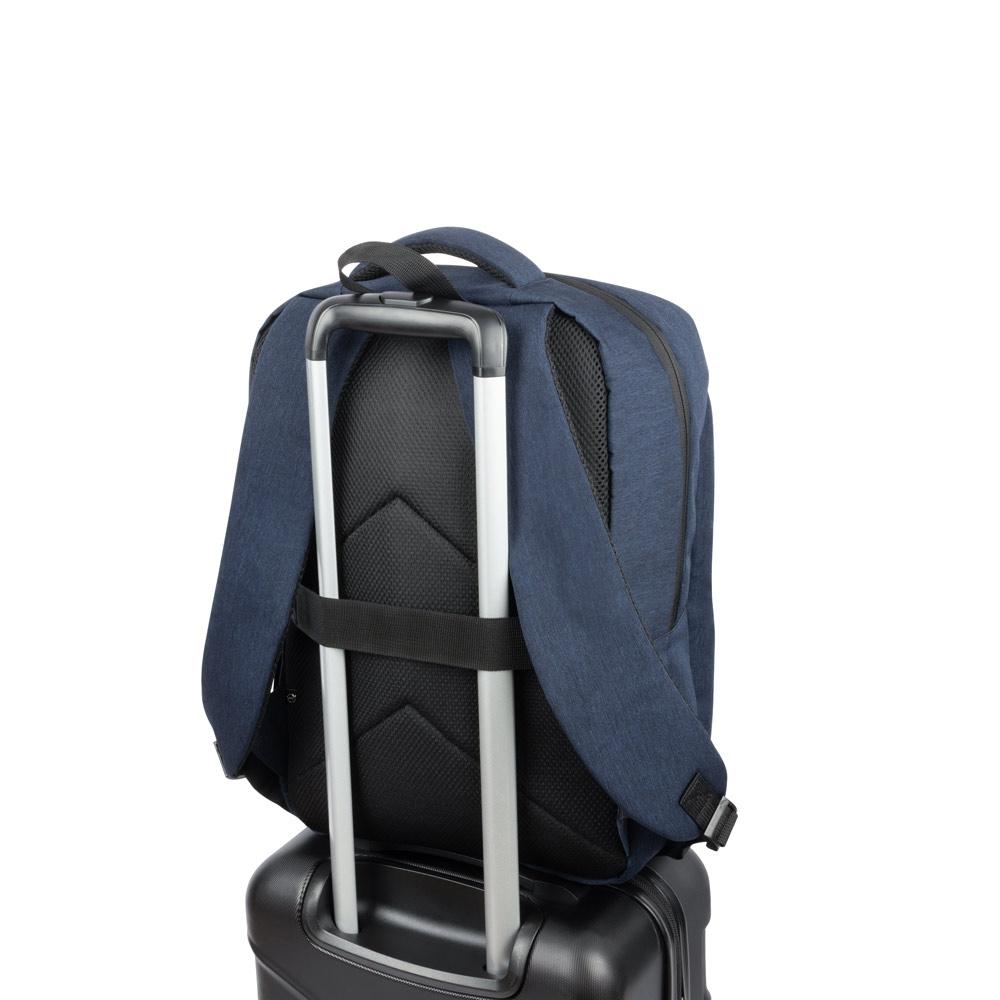 COVENTRY. Rucsac pentru laptop complet căptușit din poliester de înaltă densitate 300D reciclat și căptușeală din poliester reciclat 210D Albastru marin