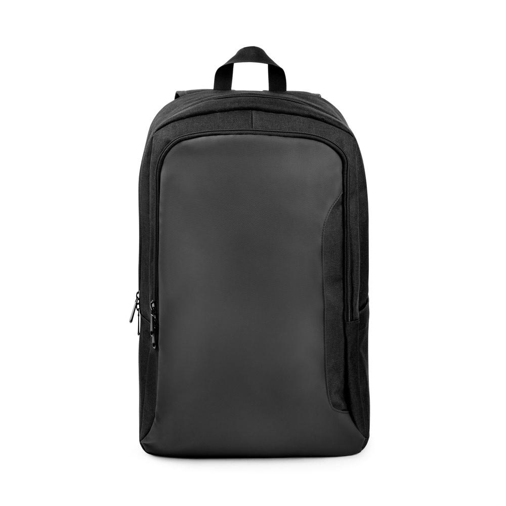DRAMMEN. Rucsac pentru laptop din poliester reciclat 600D de înaltă densitate Negru