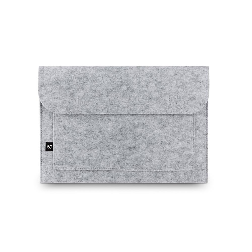 FELPY SLEEVE. Geantă pentru laptop din pâslă reciclată (100% rPET) Gri deschis