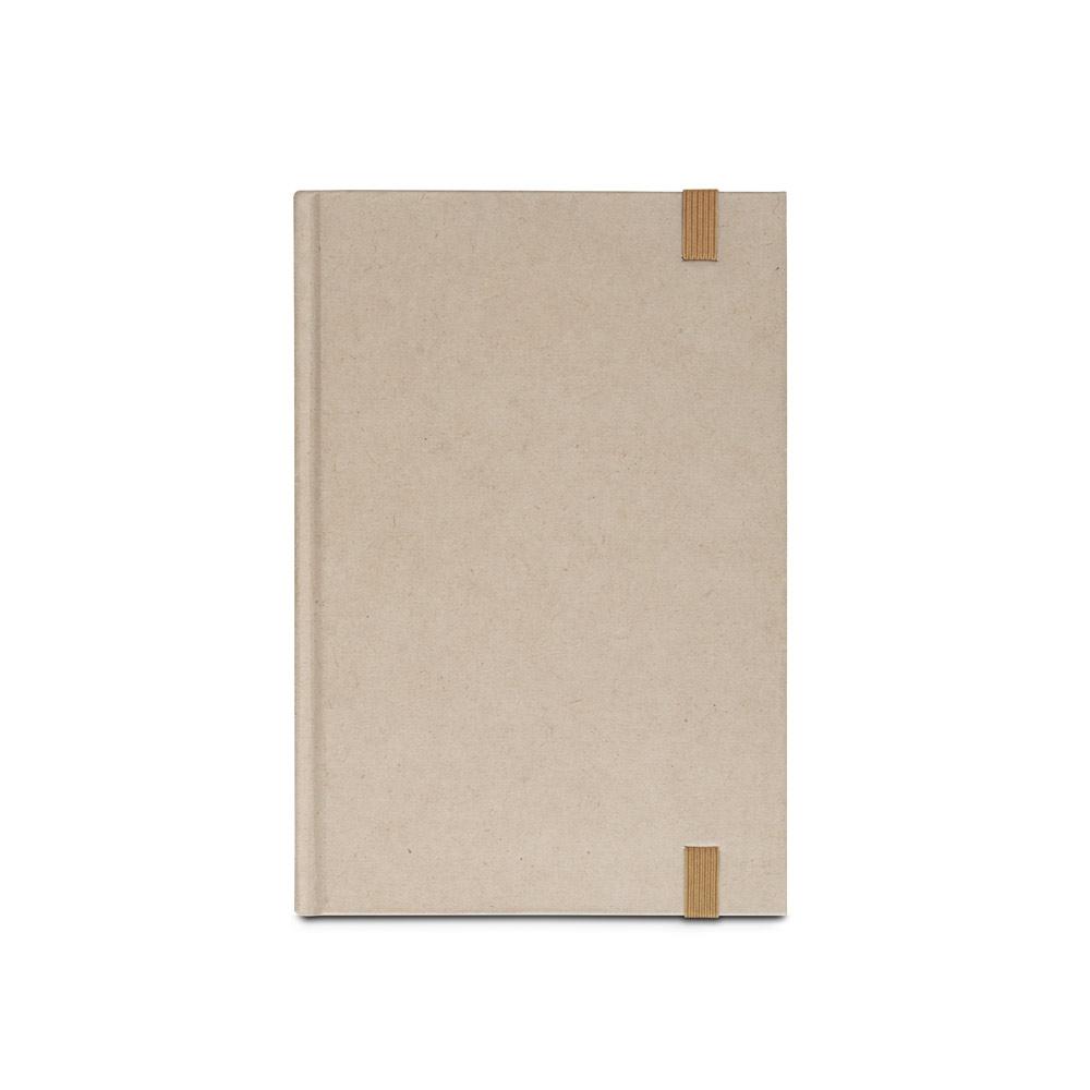 DICKINSON. Caiet A5 cu copertă tare din hârtie din trestie de zahăr (80% trestie de zahăr) cu pagini liniate Natural
