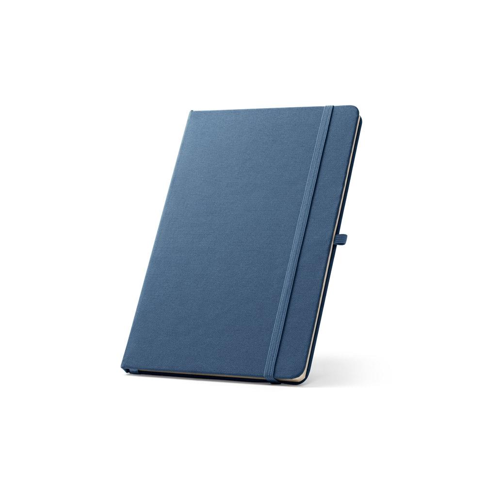 ANNE. Blocnotes A5 din poliester reciclat (100% rPET) cu pagini liniate Albastru