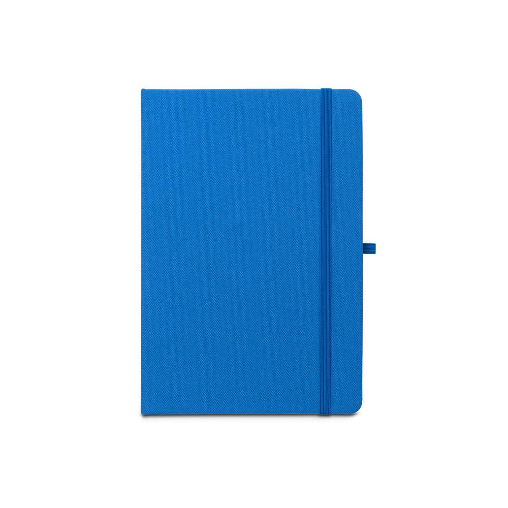 ANNE. Blocnotes A5 din poliester reciclat (100% rPET) cu pagini liniate Albastru Royal