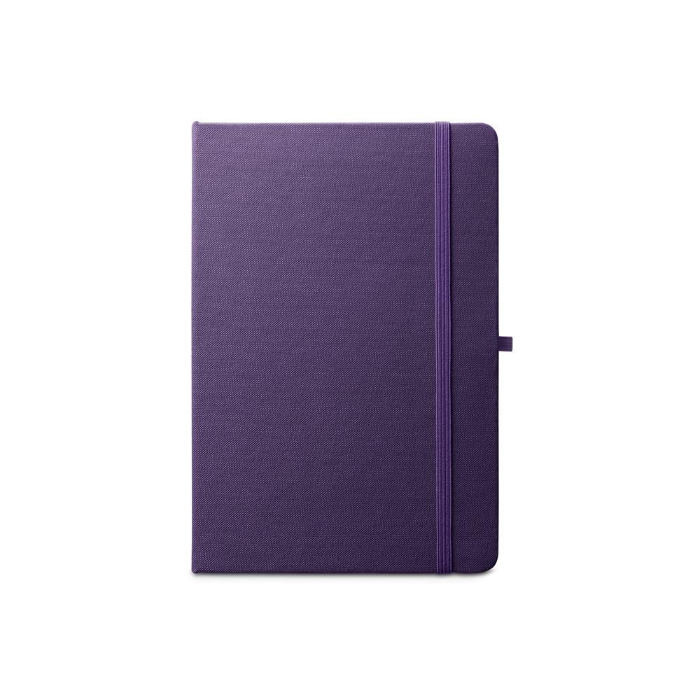ANNE. Blocnotes A5 din poliester reciclat (100% rPET) cu pagini liniate Violet