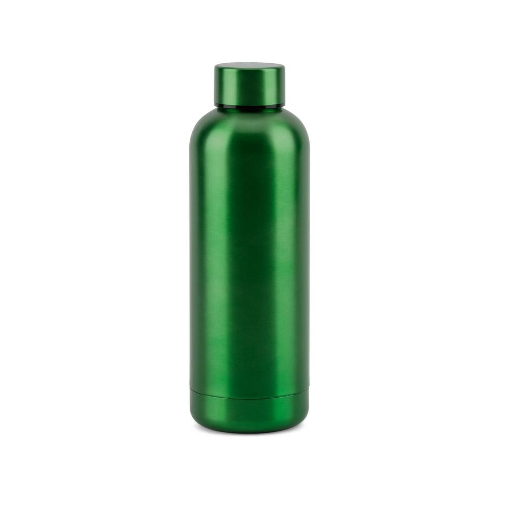 ODIN METTALIC. Sticlă din oțel inoxidabil reciclat 90% 550 mL Verde