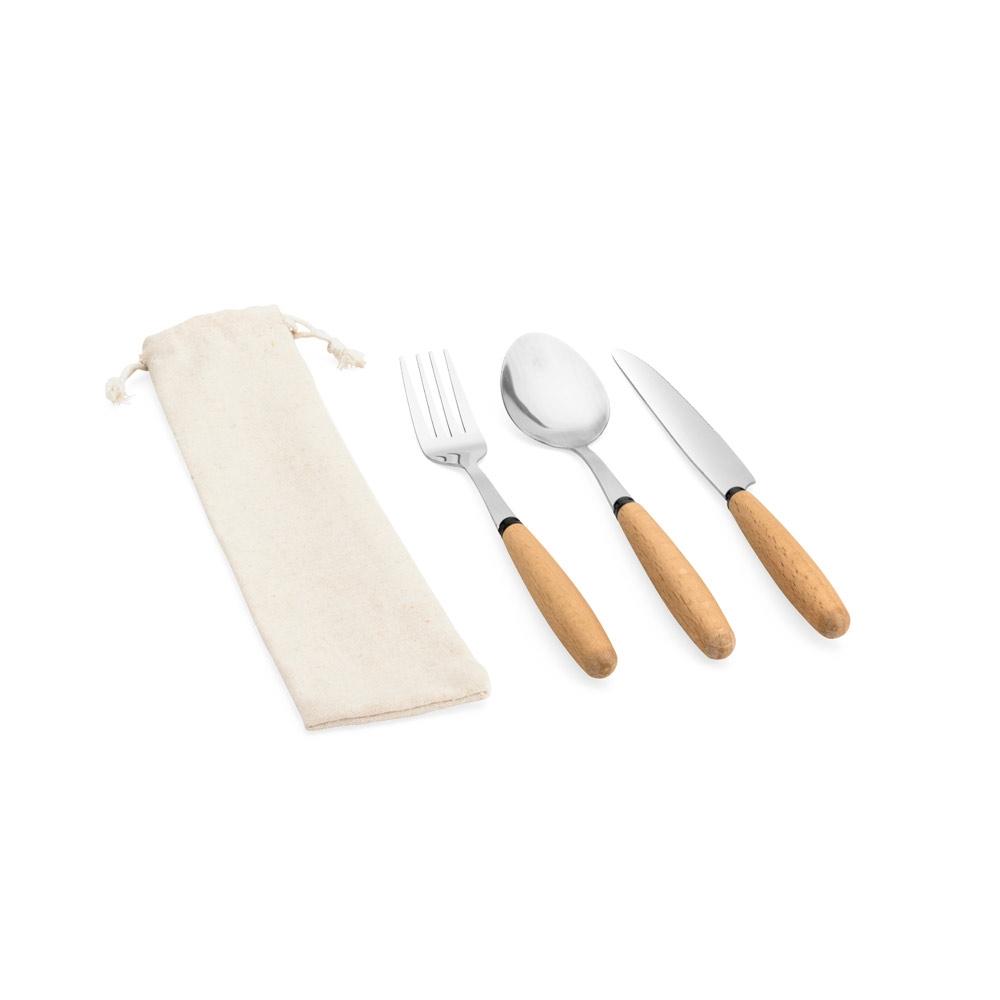 BOULUD. Set de 3 piese în lemn de salcâm Natural