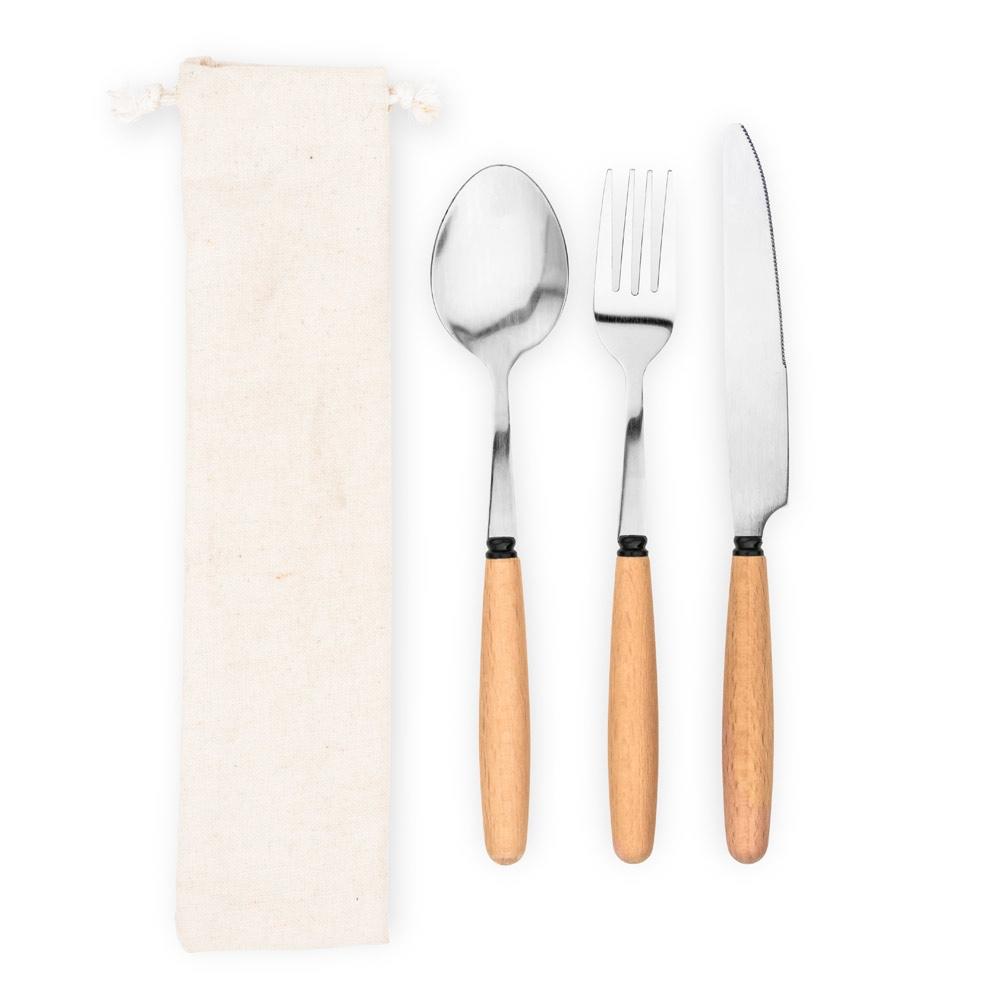 BOULUD. Set de 3 piese în lemn de salcâm Natural