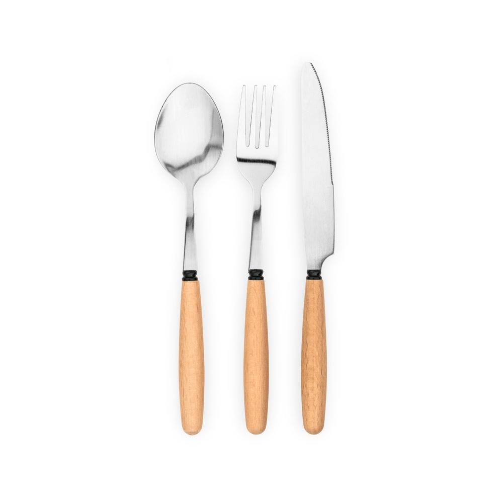 BOULUD. Set de 3 piese în lemn de salcâm Natural