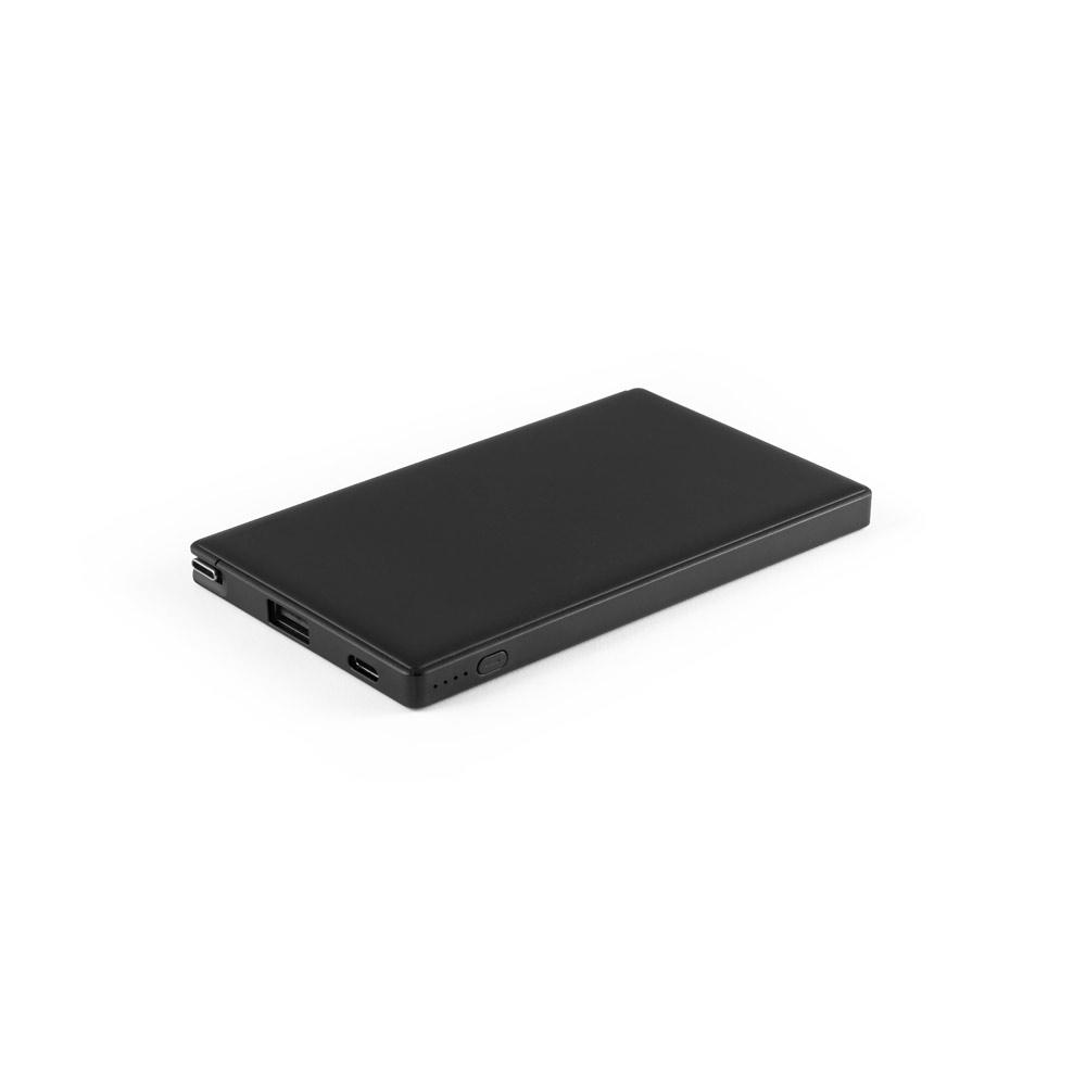 WIGNER. Power bank 4.000 mAh în ABS reciclat (100% rABS) Negru