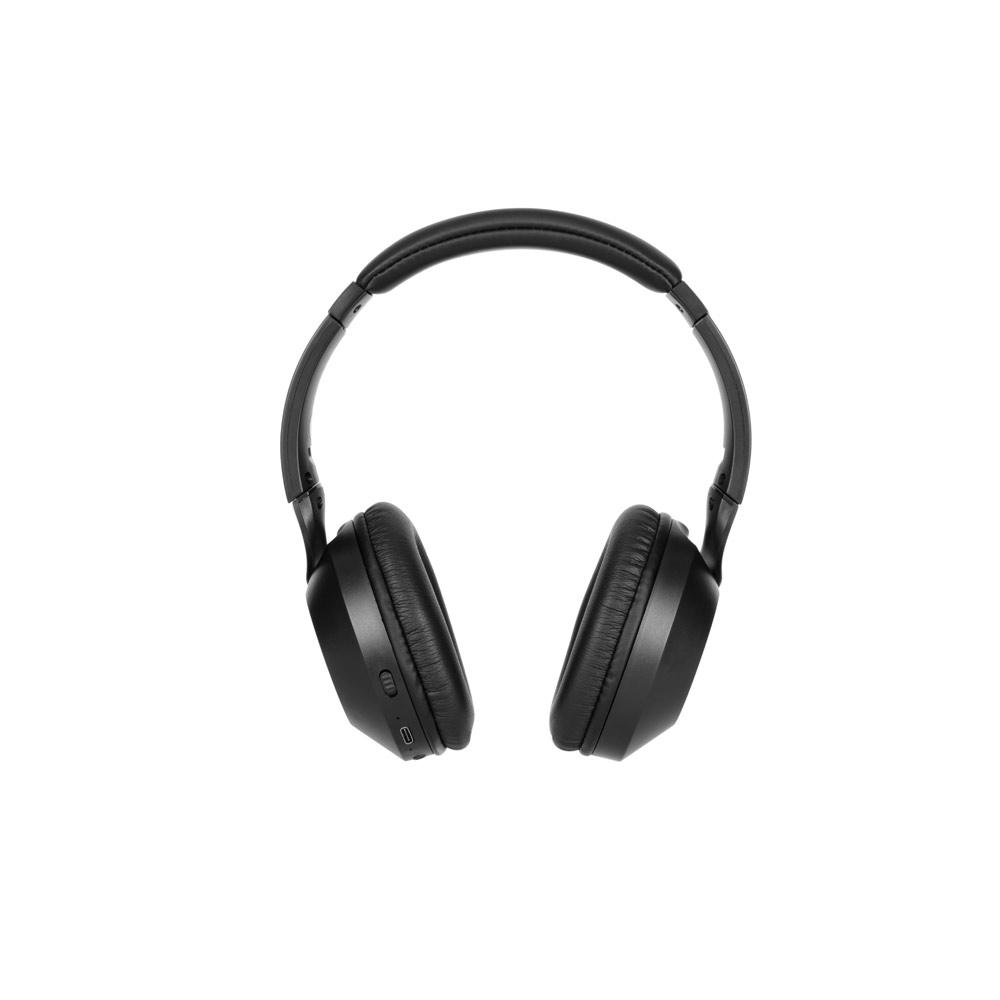 HENDRIX. Căști wireless pliabile, autonomie 20 h, din ABS reciclat (100% rABS) Negru