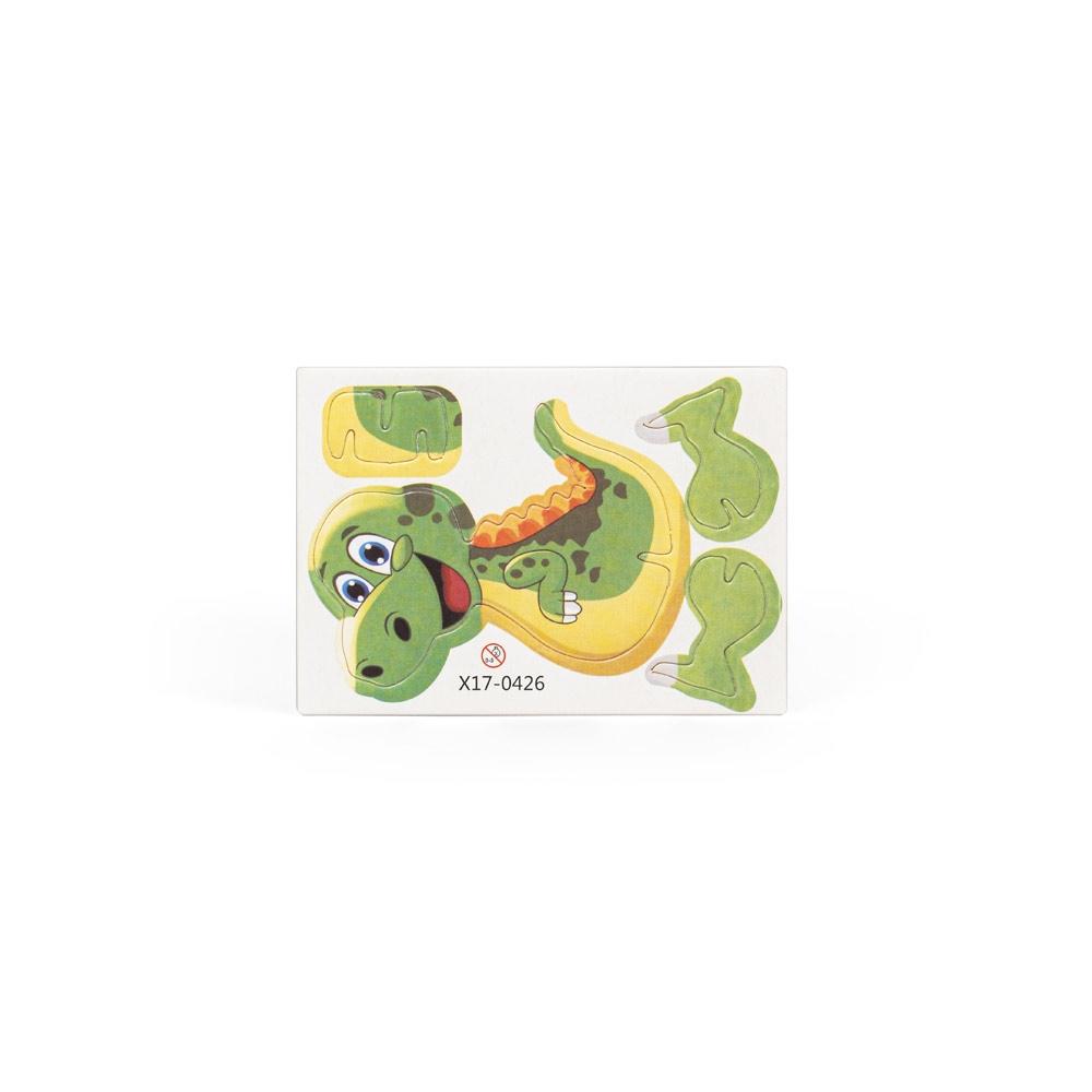 DINOSAURUS. Puzzle 3D din hârtie și EVA în formă de dinozaur Natural