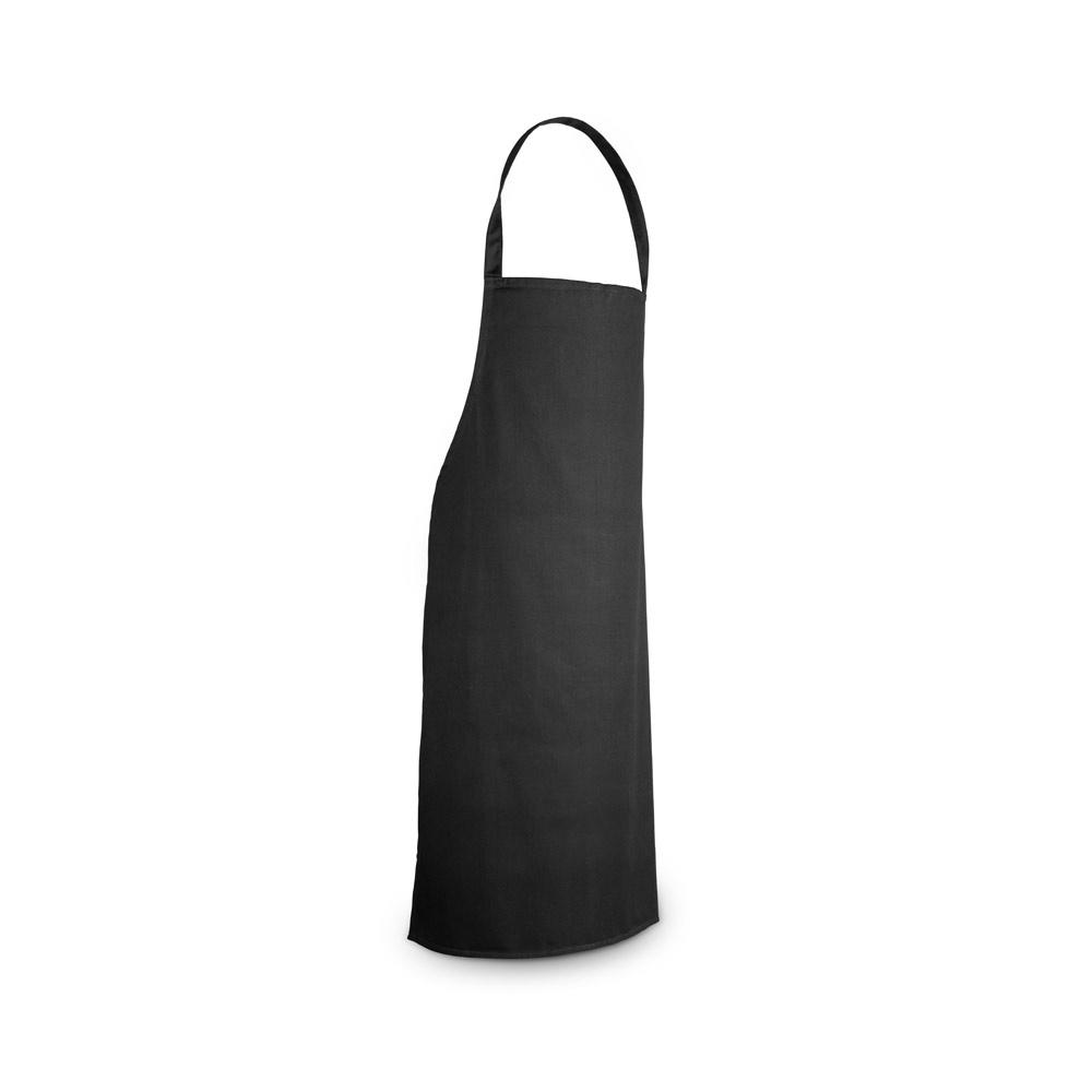 CUMIN. Șorț din bumbac twill (180 g/m²) Negru
