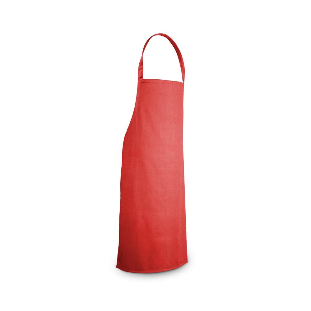 CUMIN. Șorț din bumbac twill (180 g/m²) Roșu