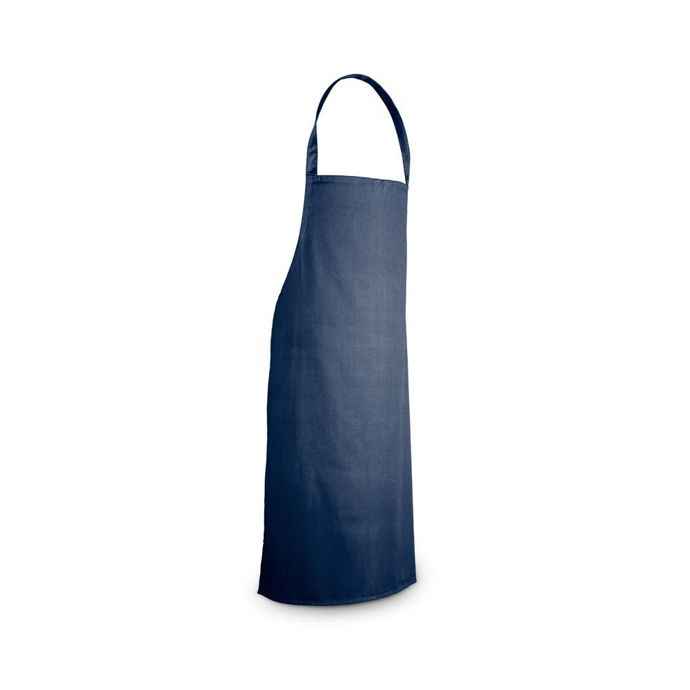 CUMIN. Șorț din bumbac twill (180 g/m²) Albastru marin