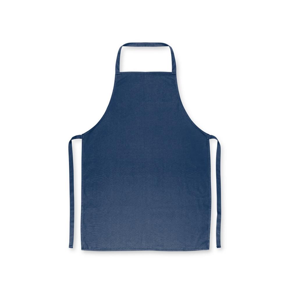 CUMIN. Șorț din bumbac twill (180 g/m²) Albastru marin