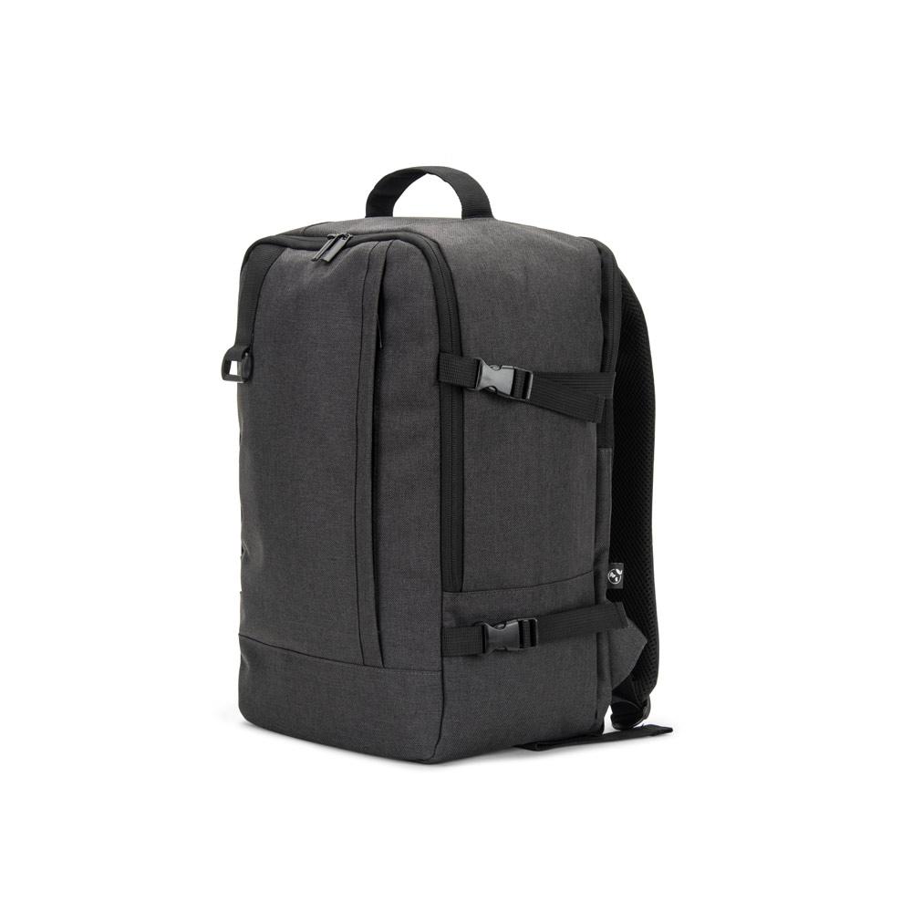 Rucsac Cies din poliester reciclat 600D, dimensiuni companii aeriene Gri închis