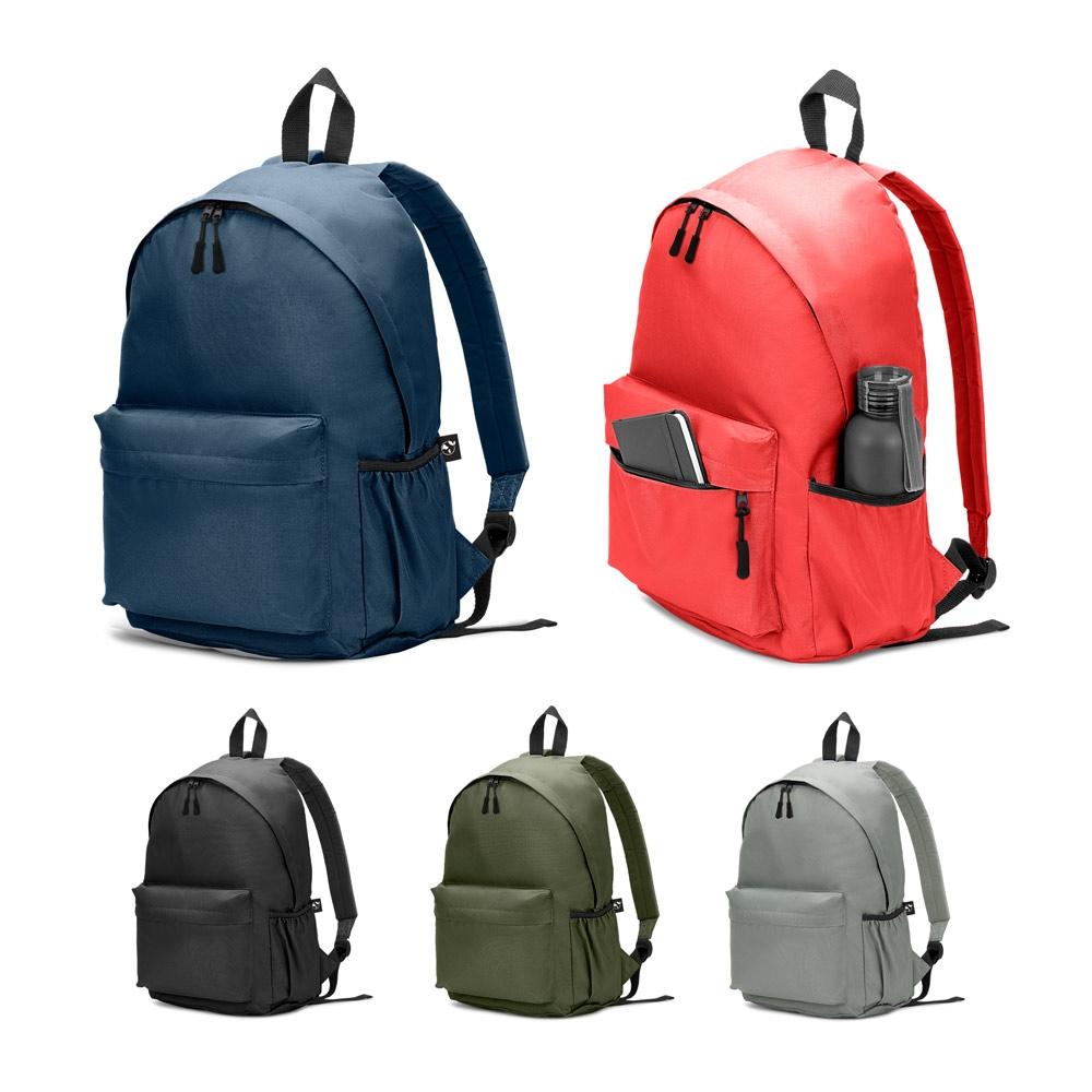 Rucsac clasic Rosario din poliester reciclat 600D Negru