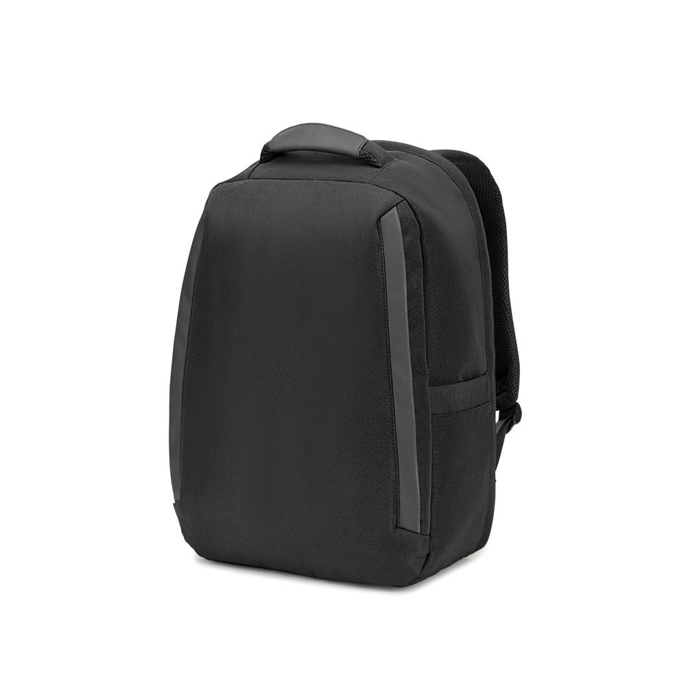 Rucsac antifurt laptop 17.3” Yangon Bpack din twill hidrofug și poliester reciclat Negru