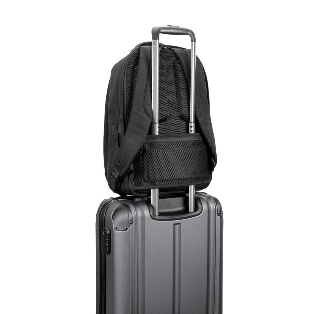 Rucsac antifurt laptop 17.3” Yangon Bpack din twill hidrofug și poliester reciclat Negru