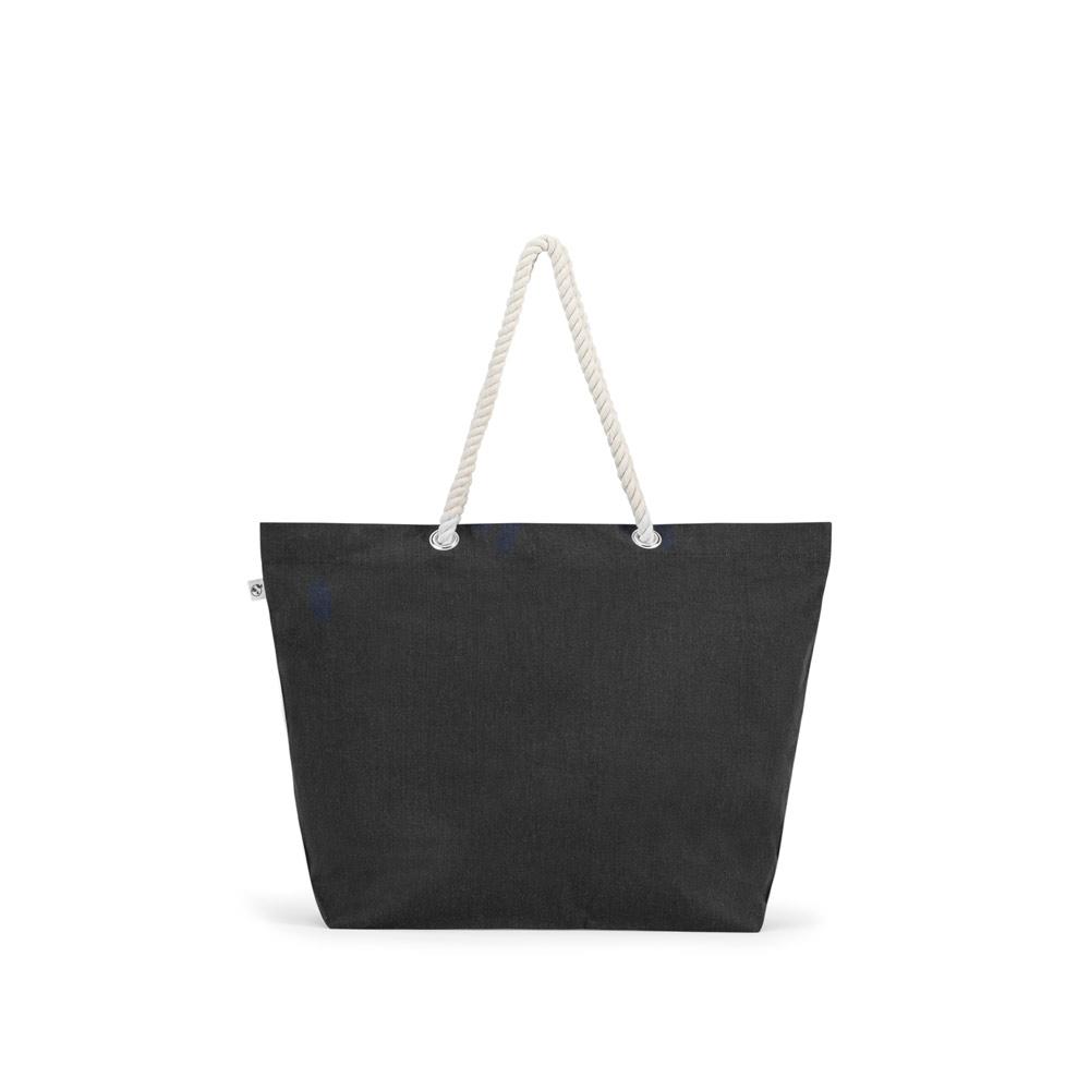 Sacoșă plajă Athens din bumbac și poliester reciclat, 220 g/m²
