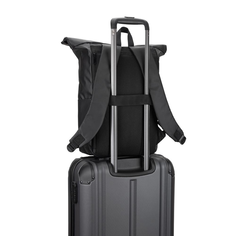 Rucsac Roll Top Osasco Bpack din poliester reciclat 600D Albastru Royal