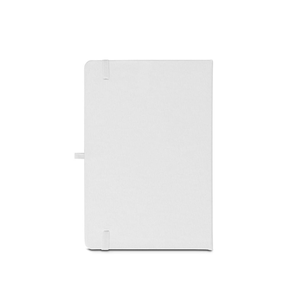 Caiet A5 Anne Sub din poliester reciclat rPET 300D, pentru sublimare Alb