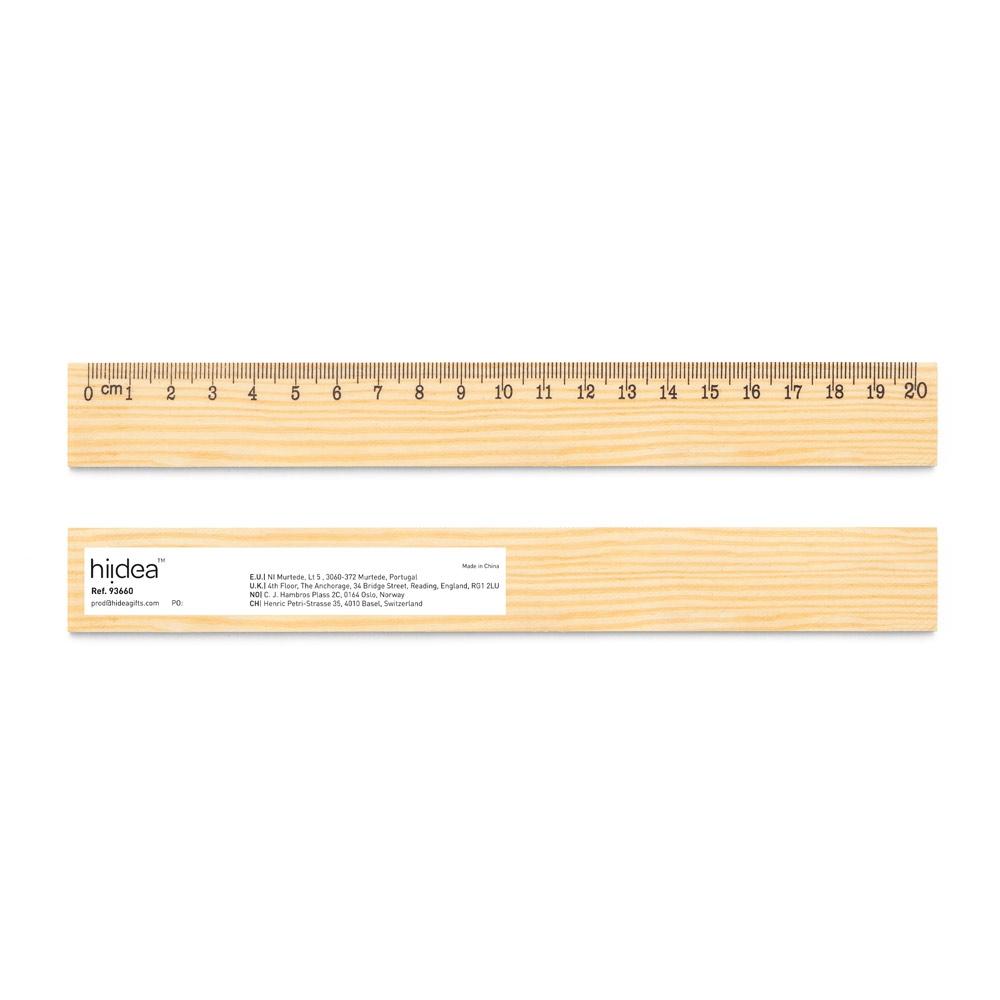 Riglă pin Wesley 20, scală 20 cm Natural deschis