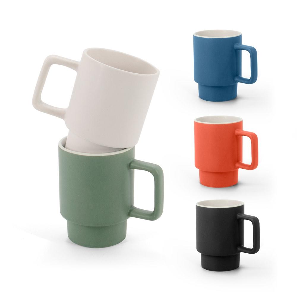 Cană ceramică Kuerten, finisaj mat, 330 ml Negru