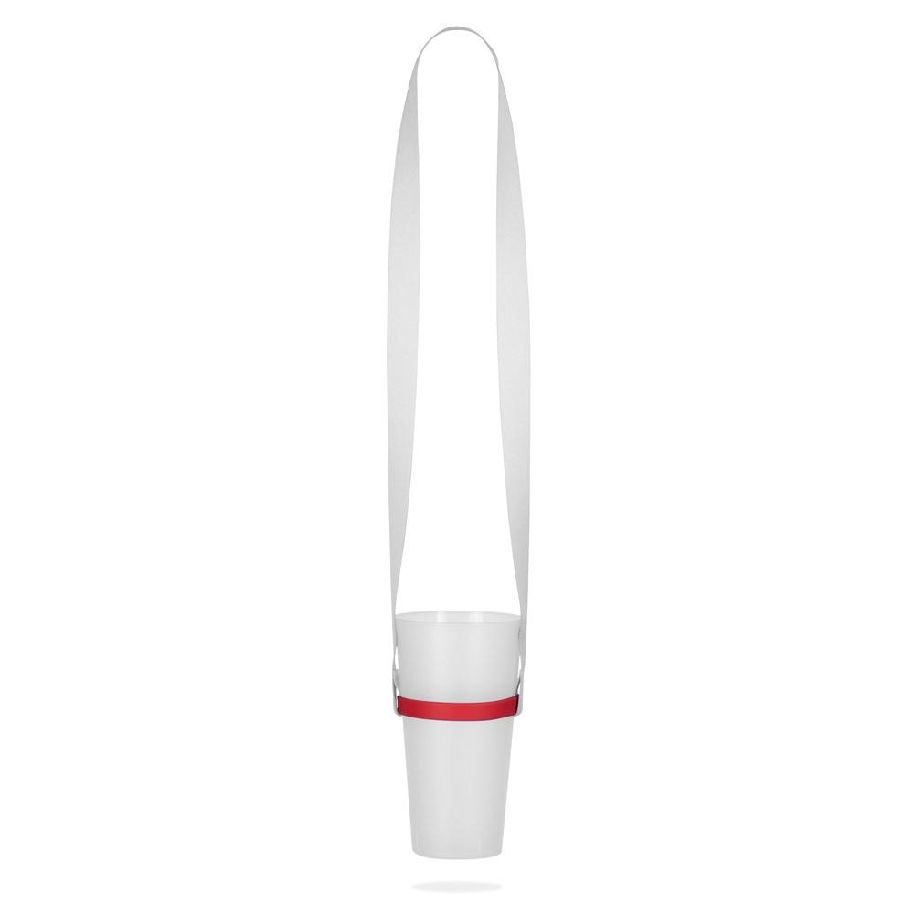 Lanyard Bolton din poliester, suport silicon pentru pahare