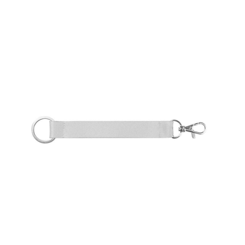Lanyard scurt Crawley din poliester, inel și carabină