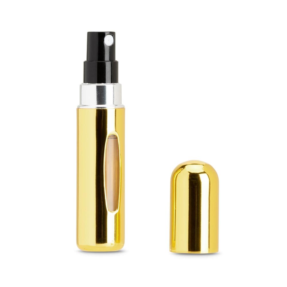 Pulverizator parfum Linden din aluminiu, reîncărcabil Auriu