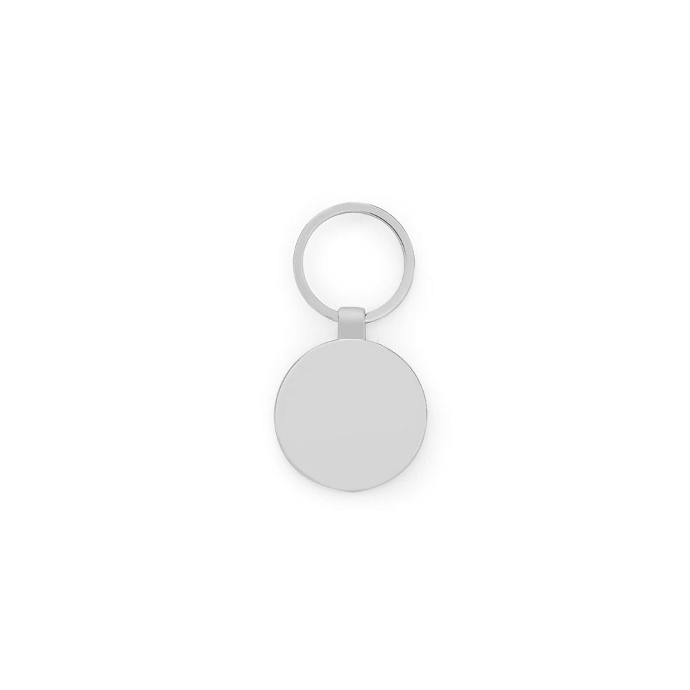 Breloc rotund Gaston Round din fier, zinc și bambus Natural