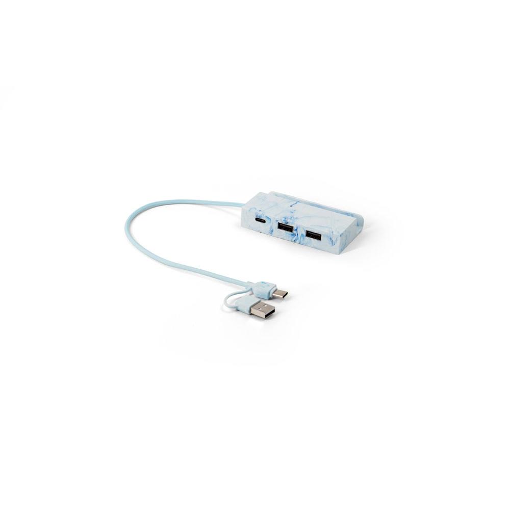 Hub Berners din ABS reciclat, intrări și ieșiri principale Asortat