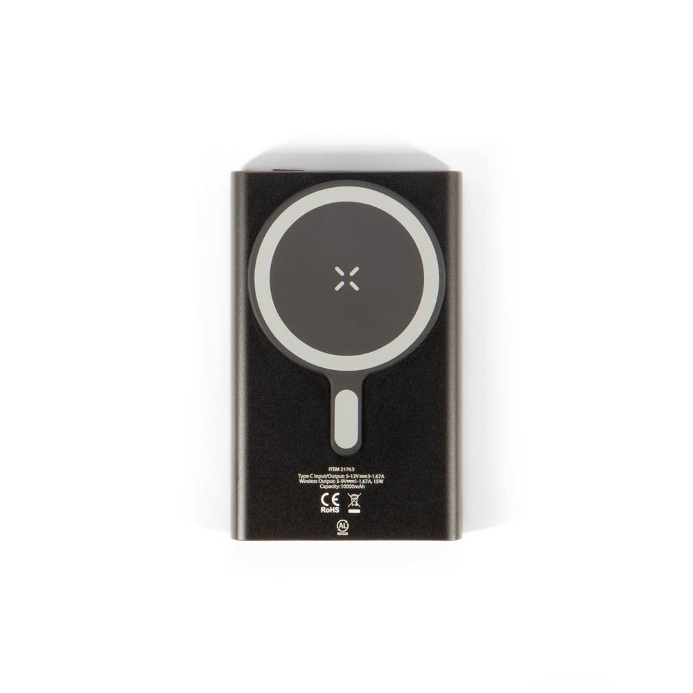 Baterie externă magnetică Wright 10 din aluminiu și ABS reciclat, 10.000 mAh
