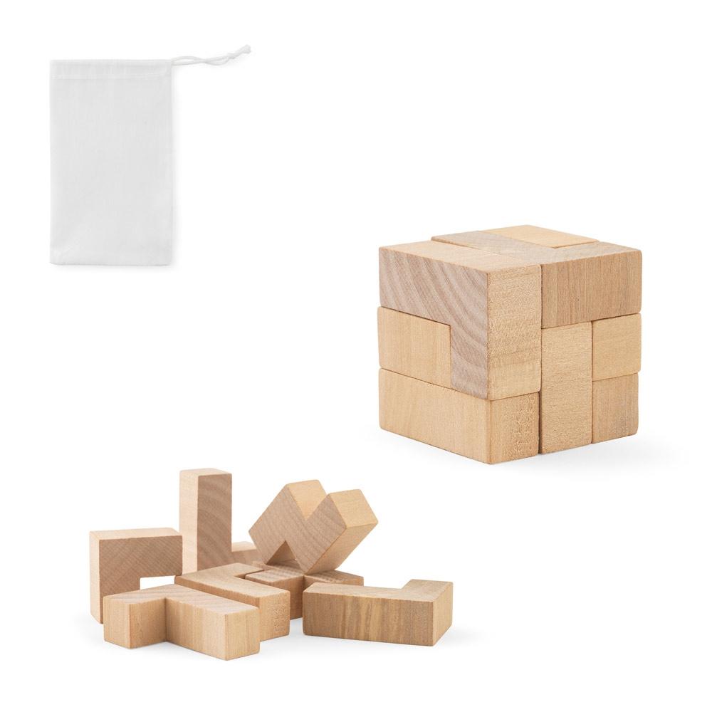 Puzzle lemn Omber, 7 piese Natural