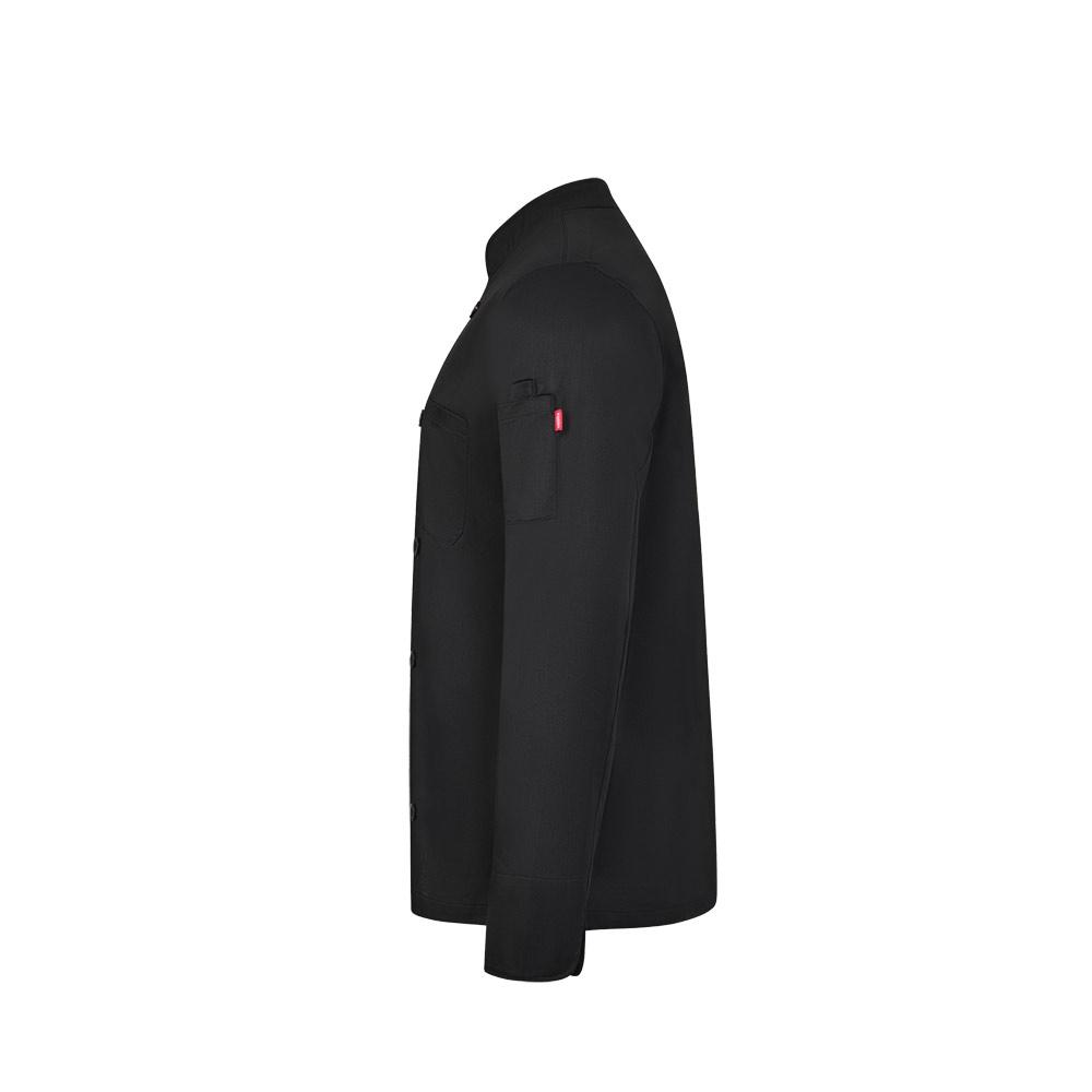 Jachetă de bucătărie cu mâneci lungi VL Baco, 190 g/m² Negru L