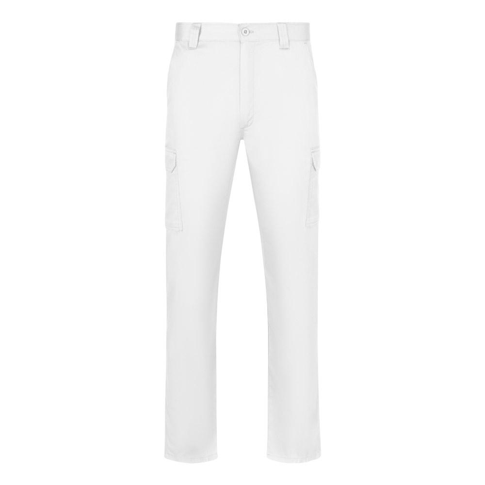 Pantaloni cu buzunare multiple VL Hermes, 190 g/m² Alb Mărimea 46