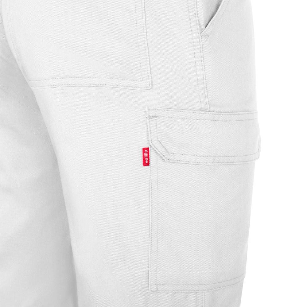 Pantaloni cu buzunare multiple VL Hermes, 190 g/m² Alb Mărimea 46