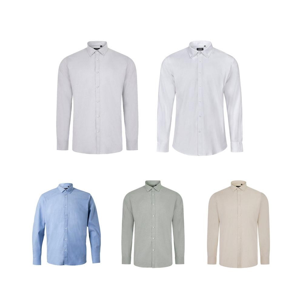 Cămașă Oxford pentru bărbați VL Prithvi Man, 180 g/m² Alb XXL