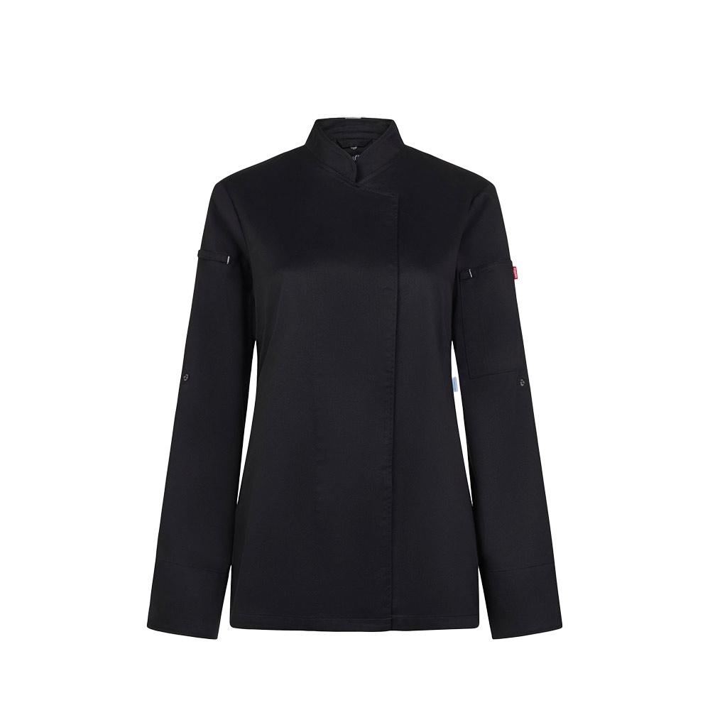 Jachetă de bucătărie pentru femei VL Thoth, 190 g/m² Negru XS