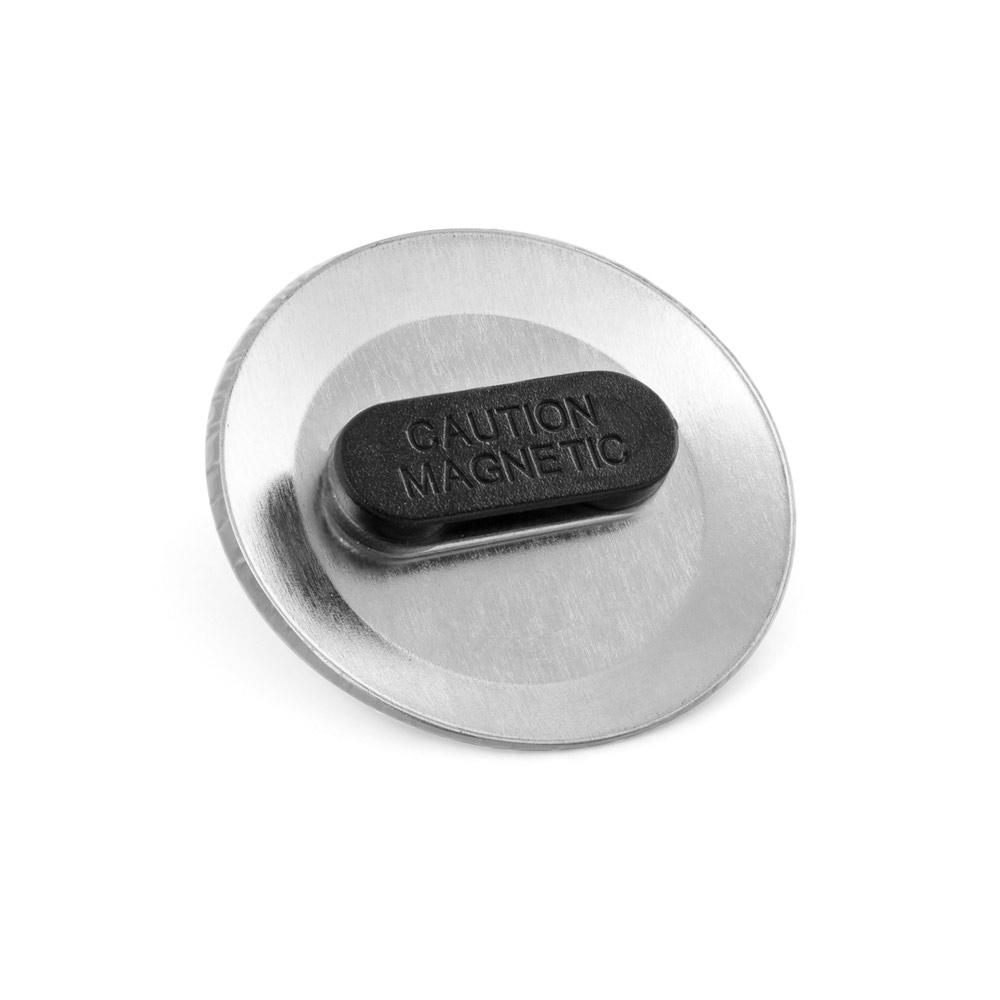 Insignă cu închidere magnetică dublă Button Pin 11 Argintiu 