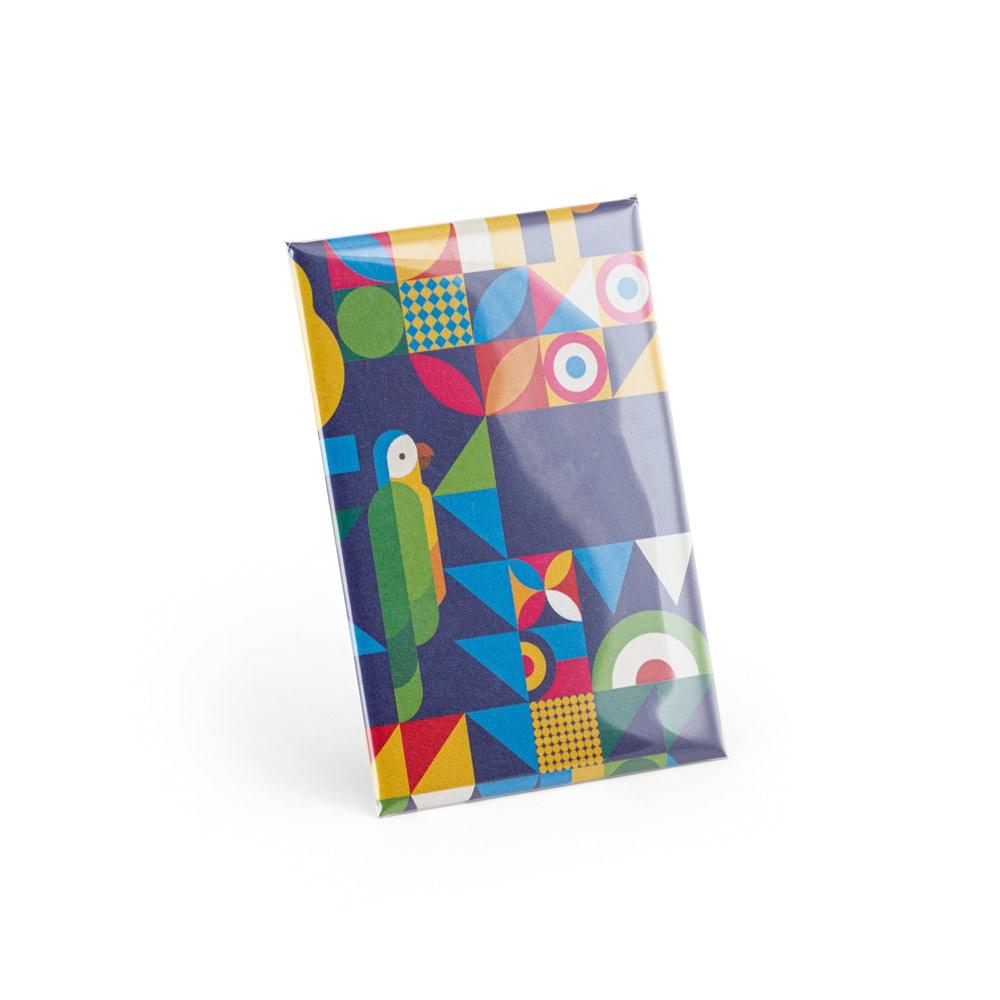 Insignă dreptunghiulară verticală Button Pin 13
