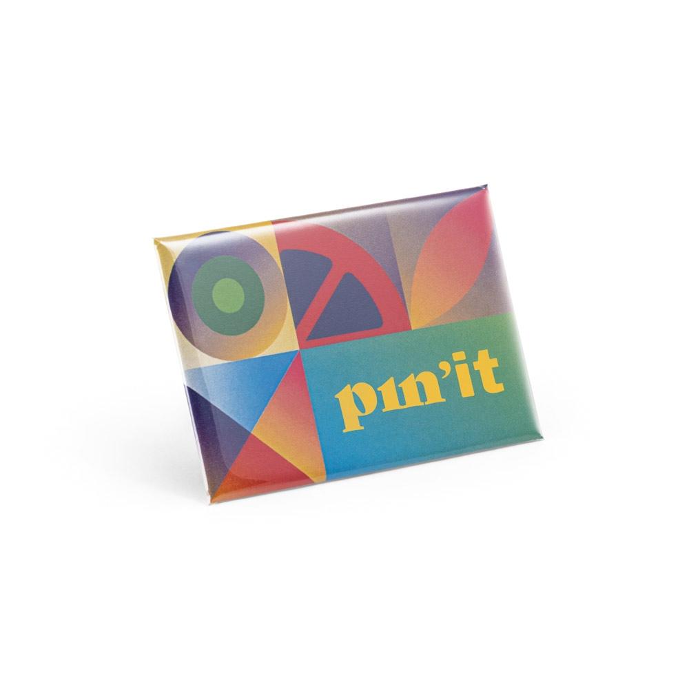 Insignă dreptunghiulară magnetică Button Pin 15