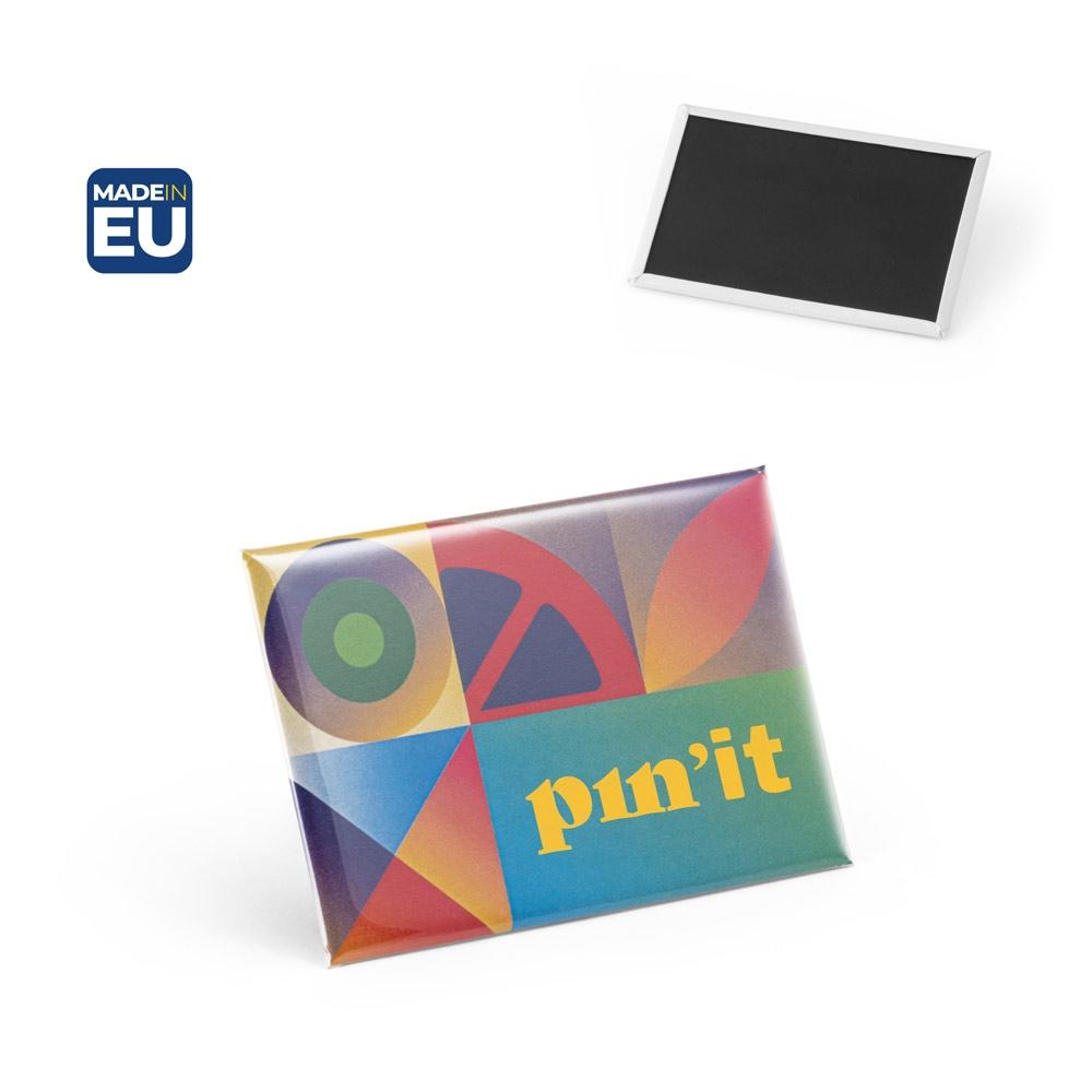 Insignă dreptunghiulară magnetică Button Pin 15 300 - Negru