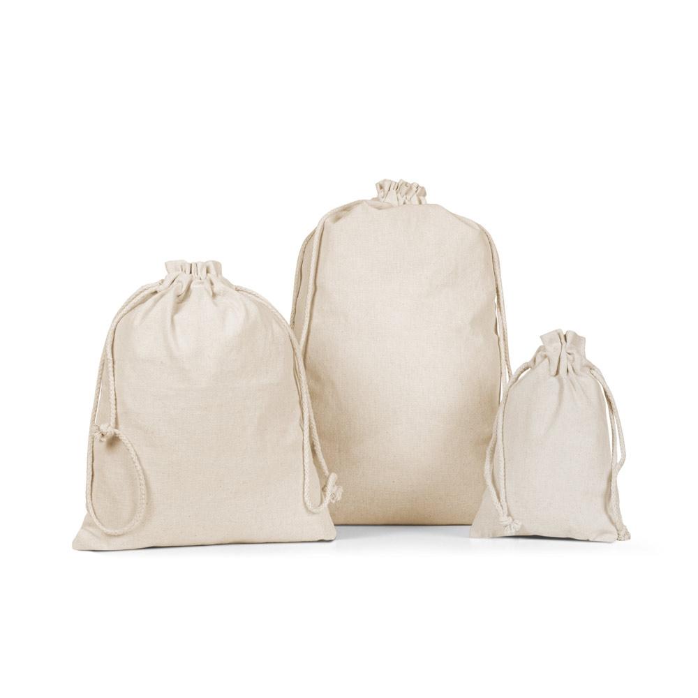 Pungă mică pentru cadou din bumbac Giftwrap S Natural deschis