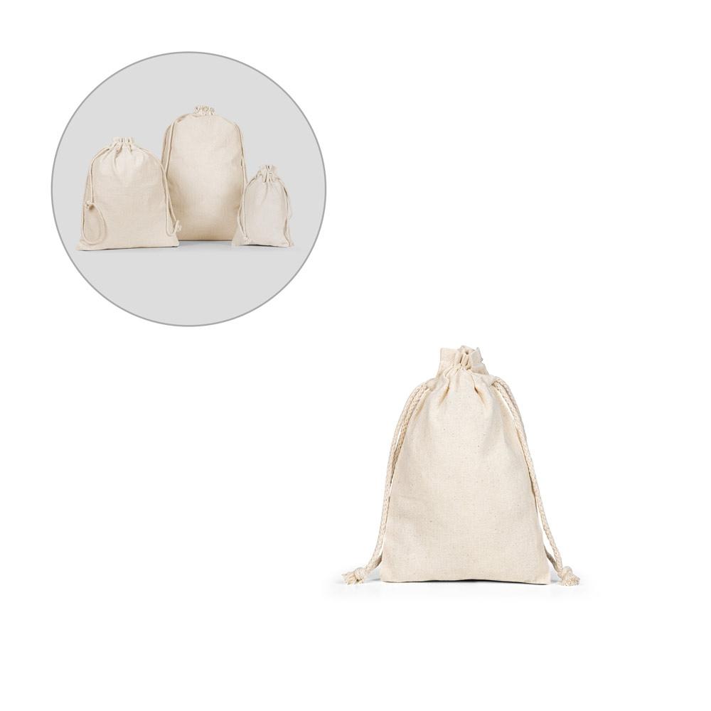 Pungă mică pentru cadou din bumbac Giftwrap S Natural deschis