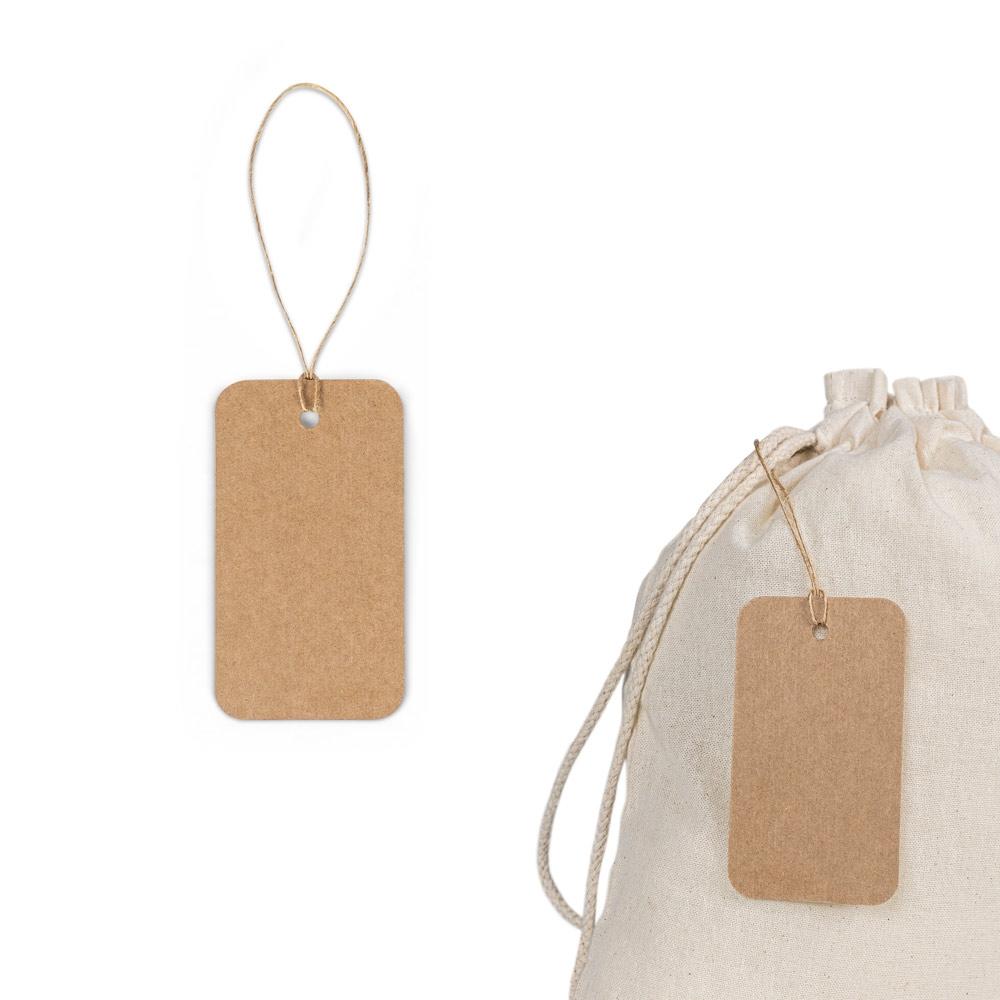 Etichetă dreptunghiulară din hârtie reciclată Label Rectangular Natural