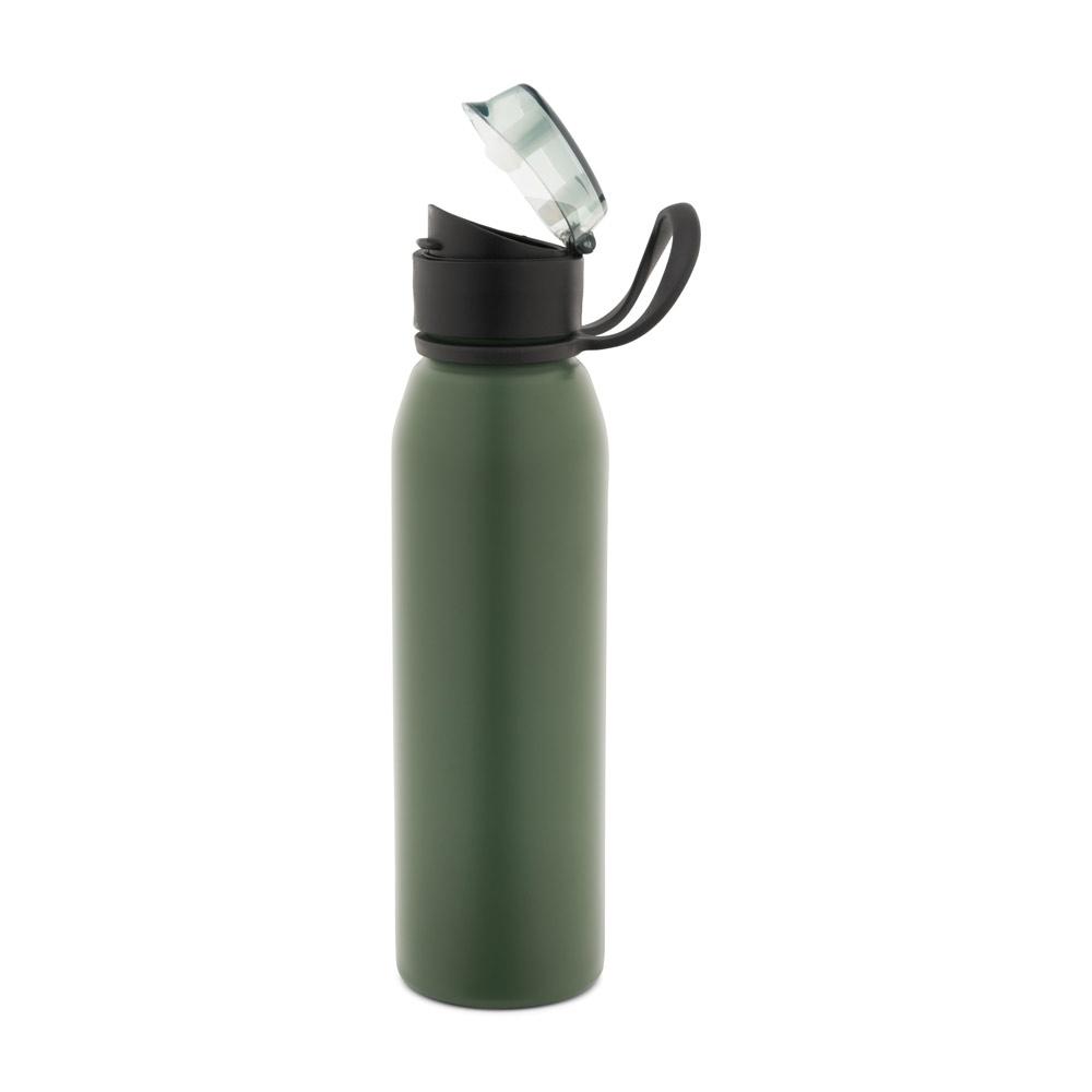 Sticlă sport din oțel inoxidabil reciclat Lemieux, 670 ml Verde armată