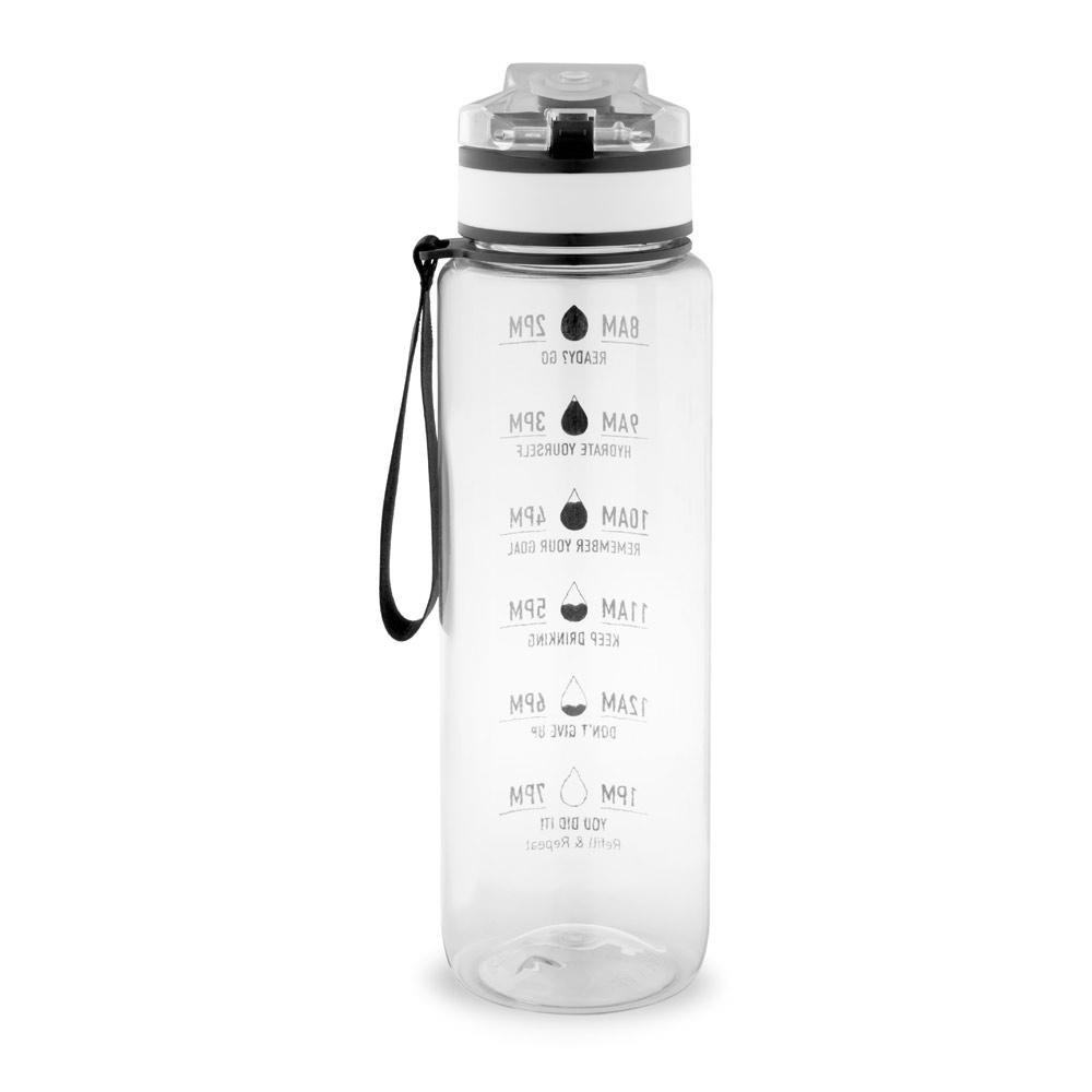 Sticlă din PET reciclat cu marcaje pentru hidratare Eriksson Transparent