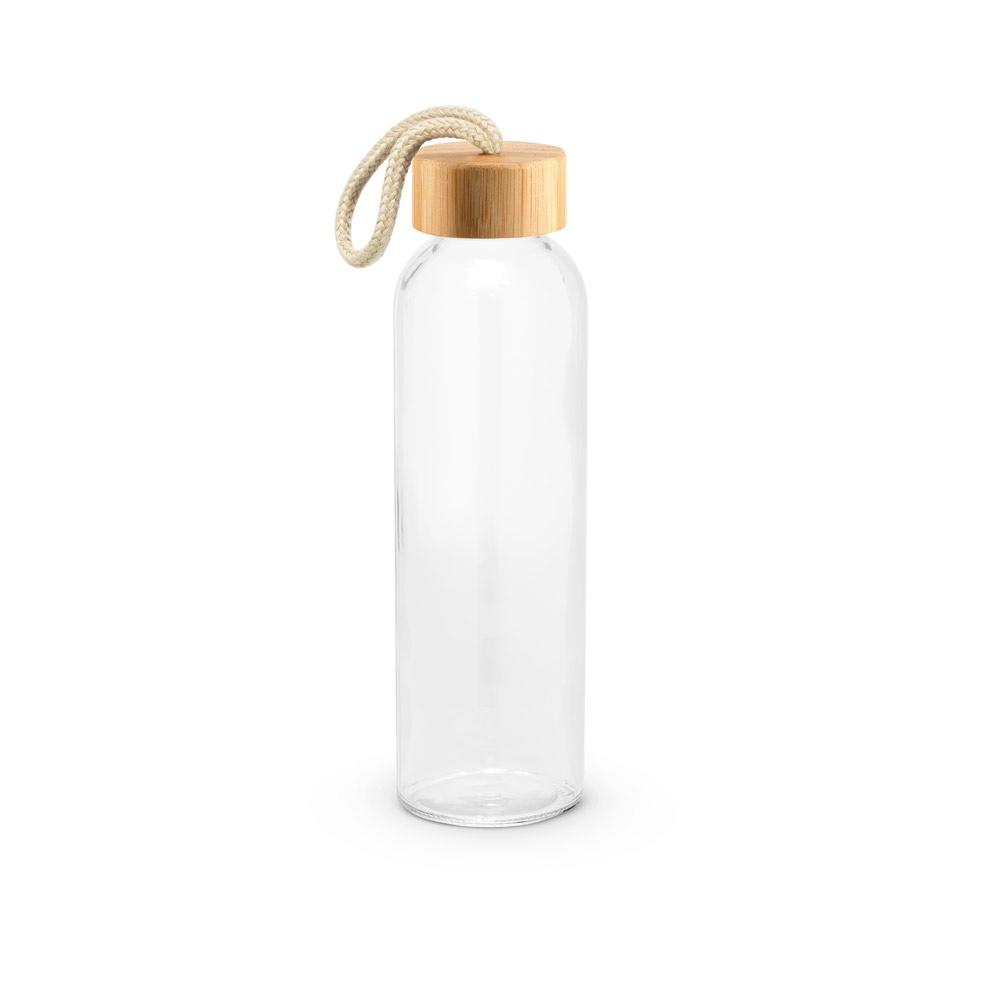 Sticlă din sticlă cu capac din bambus Crosby, 520 ml Natural